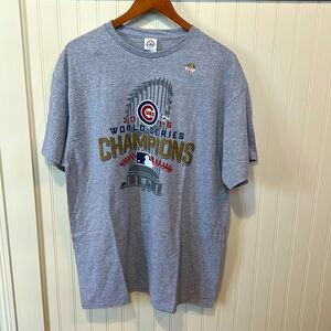 Chicago Cubs 2016 World Series Champions tee shirt XL New excellent baseball